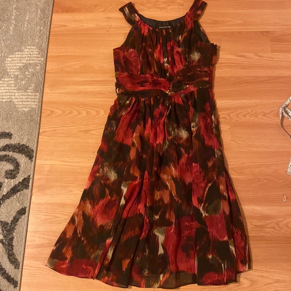 Patterned A-line dress